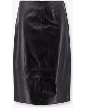 Arma Leather Skirt - Black