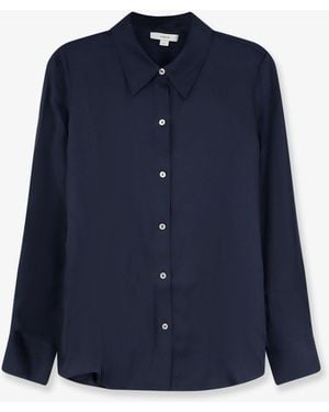Vince Silk And Viscose Blend Shirt - Blue