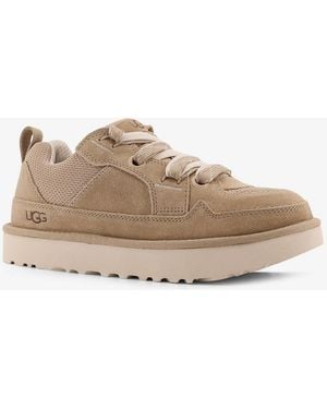 UGG M Lo Lowmel Suede Trainers - Natural