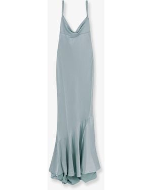 retroféte Satin Vinica Dress - Blue