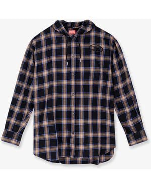 DIESEL S-Dewny Cotton Shirt - Blue
