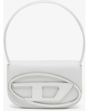 DIESEL 1Dr Leather Shoulder Bag - White