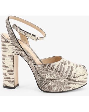 Fendi After 9 Leather Sandals - White