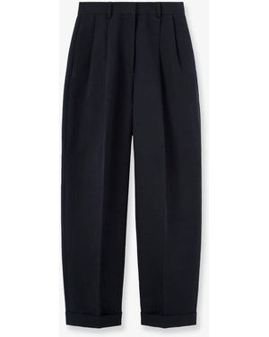 Loro Piana Cale Linen And Cotton Trousers - Blue