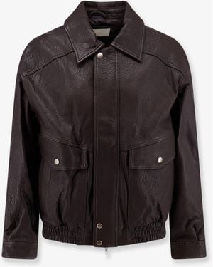 DUNST Vintage Leather Blouson - Black