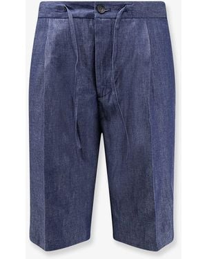 Hevò Torre Lapillo Cotton Shorts - Blue