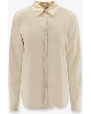Aspesi Linen Shirt Vissuto - White