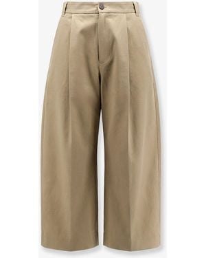 Studio Nicholson High-Waisted Cotton Trousers - Natural