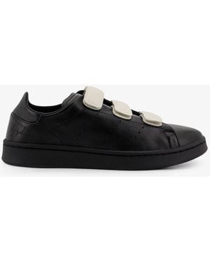 Y-3 Y-3 Stan Smith Velcro Leather Sneakers - Black