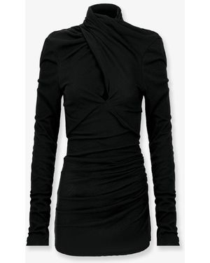 Entire studios Grés Stretch Cotton Top - Black