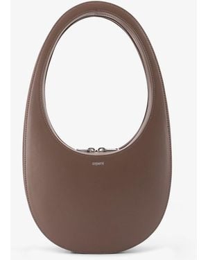 Coperni Swipe Leather Shoulder Bag - Brown