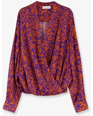 Dries Van Noten Camiel Cotton Shirt With Print - Red