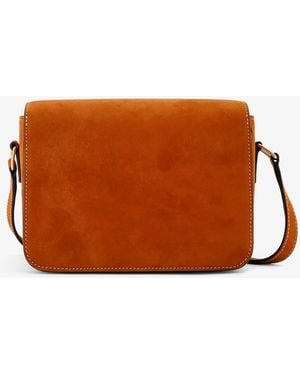 Celine Teen Triomphe Suede Shoulder Bag - Brown