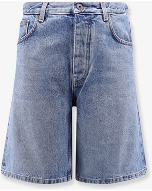 Off-White c/o Virgil Abloh Off Half Arrow Denim Shorts - Blue