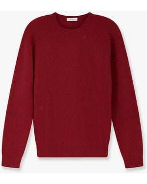 Bramani Cashmere Ribbed Cashmere Jumper - Red