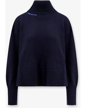 Axel Arigato Wool Blend Turtleneck Jumper - Blue