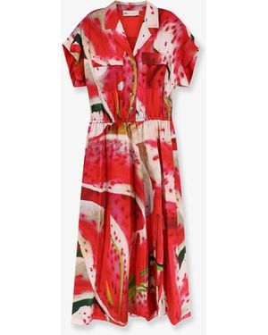 Tory Burch Dress With Print - Red