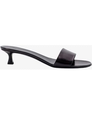 The Row Leather Sandals - White