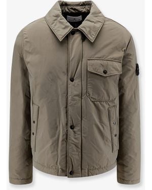 Stone Island Micro Reps Padded Nylon Jacket - Green
