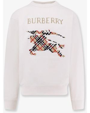 【関税&送料込】Burberry Cotton Sweatshirt With Logo Embroid Cotton sweatshirt with logo embroidery BURBERRY - Nugnes1920