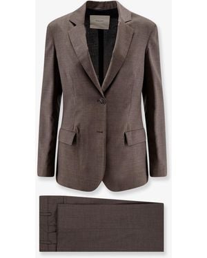 Hevò Frigole Virgin Sheep's Wool Suit - Grey