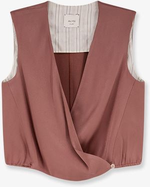 Alysi Satin Top - Pink