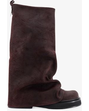 The Attico Robin Suede Boots - Brown