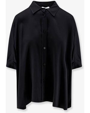 Nude Viscose Shirt - Black