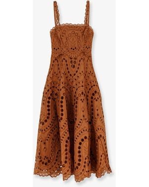 Charo Ruiz Long Dress Glimmer - Brown