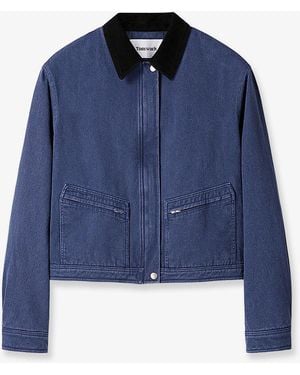 Tonywack Crop Fit Denim Jacket - Blue