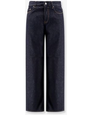 TOTEME Totême Logo Patch Straight-Leg Jeans - Blue