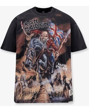 Represent Iron Maiden X Steed Cotton And Hemp T-Shirt - Black