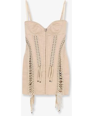 Dolce & Gabbana Duchess Dress With Balconette - Natural