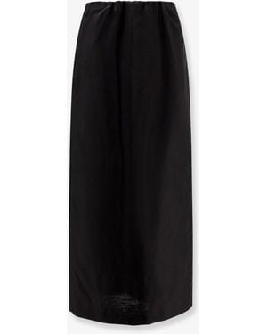 The Row Saul Cotton And Silk Long Skirt - Black