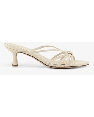 Aeyde Abby Leather Sandals - White