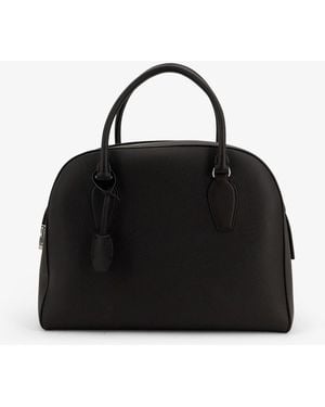 The Row India 12.00 Leather Handbag - Black