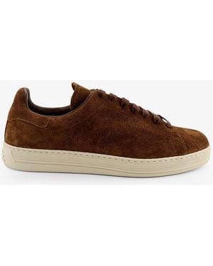 Tom Ford Warwick Suede Sneakers - Brown