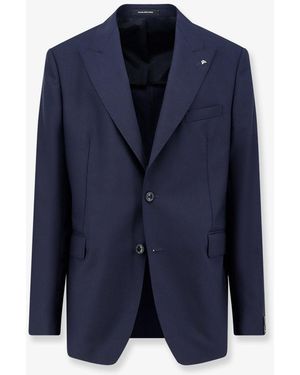 Tagliatore Pino Lerario Virgin Wool And Mohair Blazer - Blue