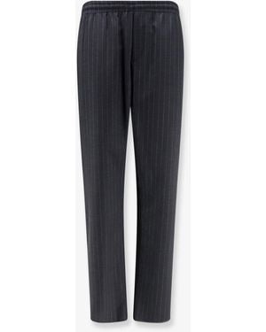 Burberry Wool Pants With Drawstring - Blue