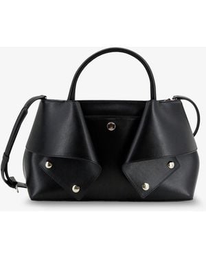 TOTEME Mercer Small Leather Handbag - Black