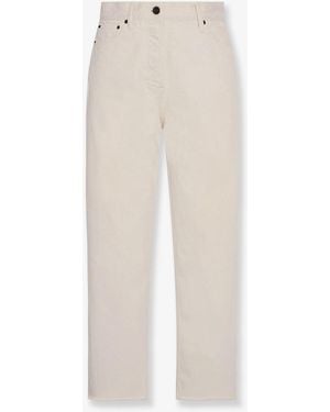 The Row Fortino Organic Cotton Trousers - White