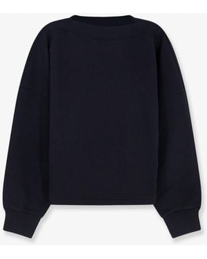 Alaïa Felpa Boatneck - Blu