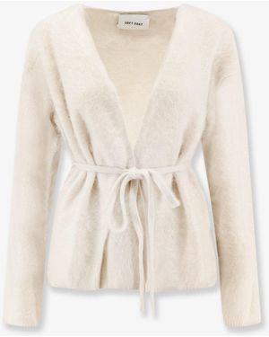 Soft Goat Cashmere Cardigan - Natural