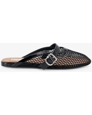 Alaïa Flat Mesh Sandals - Black