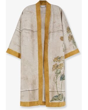 Pierre Louis Mascia Silk Kimono - White
