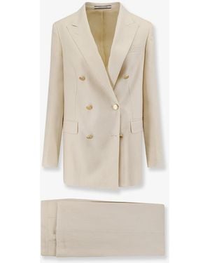 Tagliatore Jasmine Linen Suit - Natural
