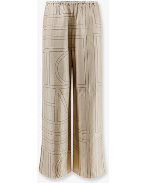 TOTEME Pyjamas Organic Silk Trousers - Natural
