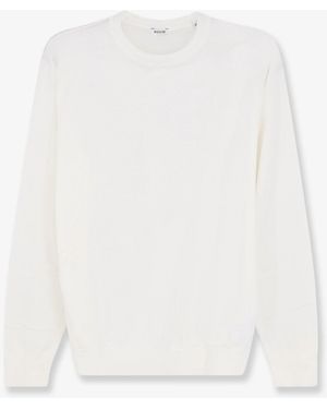 Aspesi Cotton, Silk And Linen Blend Jumper - White