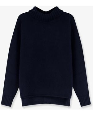 Bottega Veneta Wool And Cashmere Blend Turtleneck - Blue