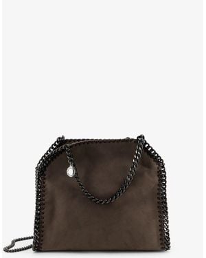 Stella McCartney Falabella Mini Velvet Crossbody Bag - Brown